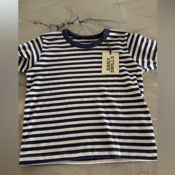 Daily Drills striped cotton baby tee - Picture 3 of 4